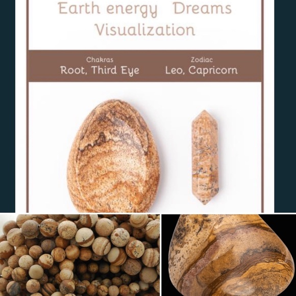 Earth Stone 3 piece Set: NWOT I think it was hand crafted by a local artist - Picture 10 of 17